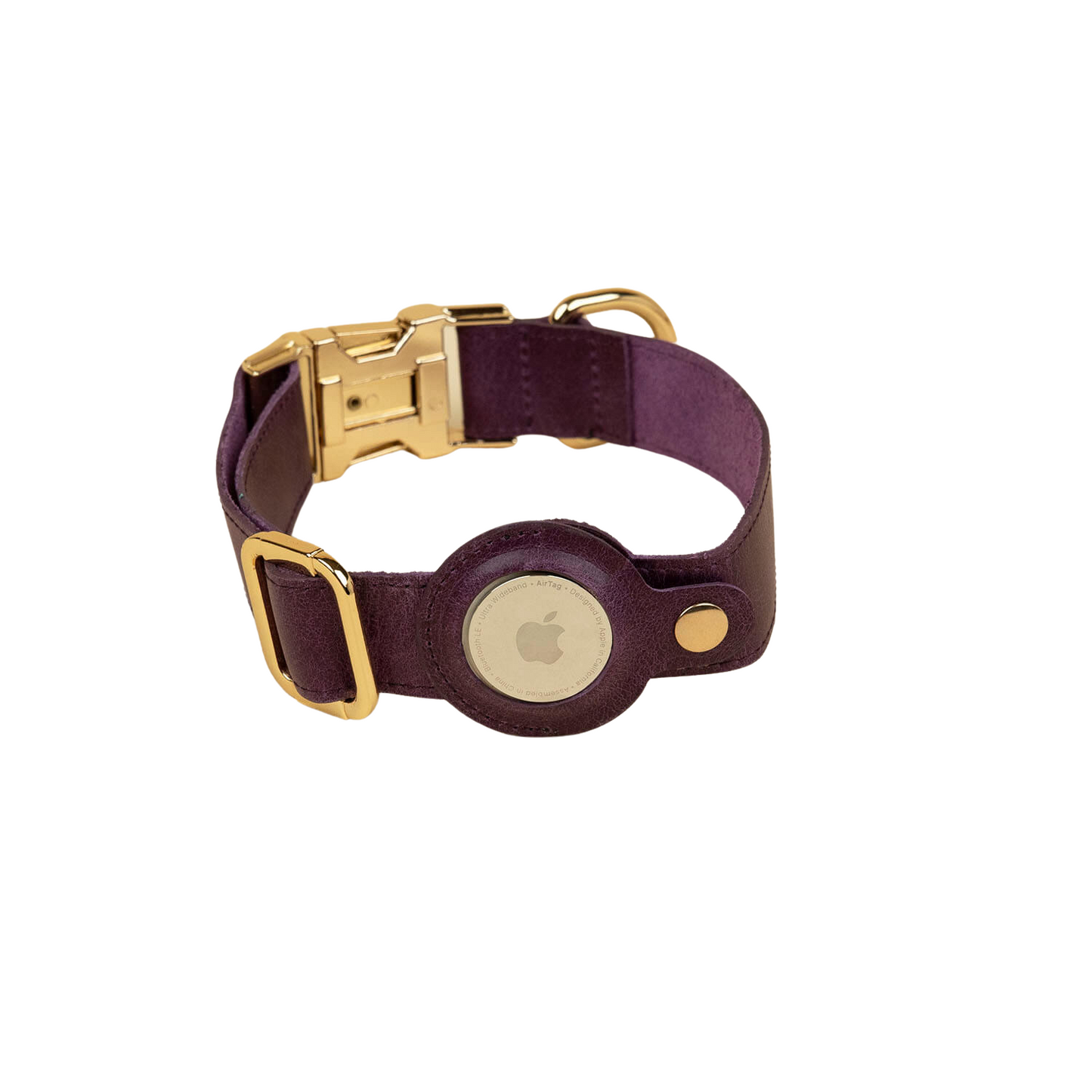 Leather AirTag Dog Collar