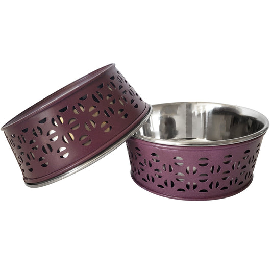 Set of 2 Stainless Steel Dog Bowls