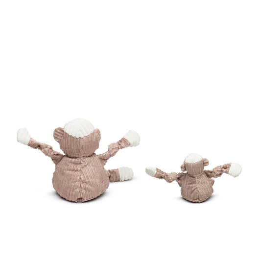 Sock Monkey Plush Dog Toy