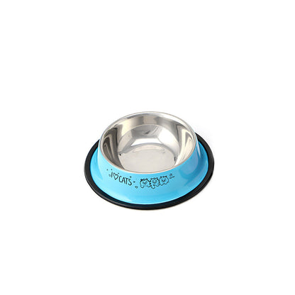Stainless Steel Pet Dog Bowl Cartoon Printing