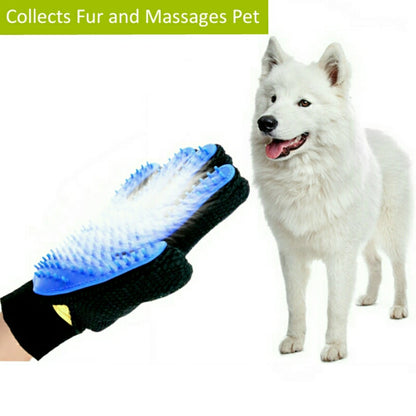 2 Pack Gloves with Silicone Pins for Pet Grooming