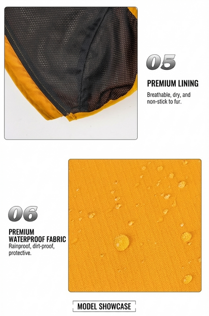 Dog Waterproof Reflective Jacket with Harness