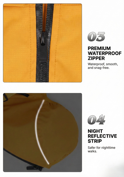 Dog Waterproof Reflective Jacket with Harness