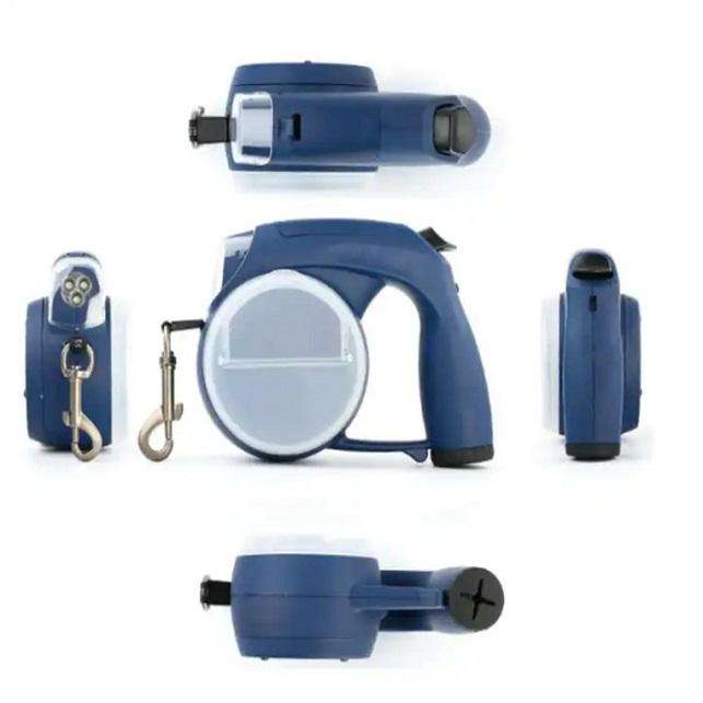 Dog Waterproof Automatic Led Retractable Leash with Poop Bag