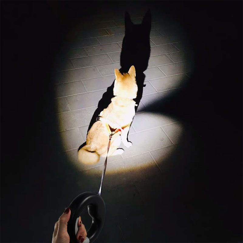 LED Luminous Light Pet Automatic Retractable Rope Dog Leash