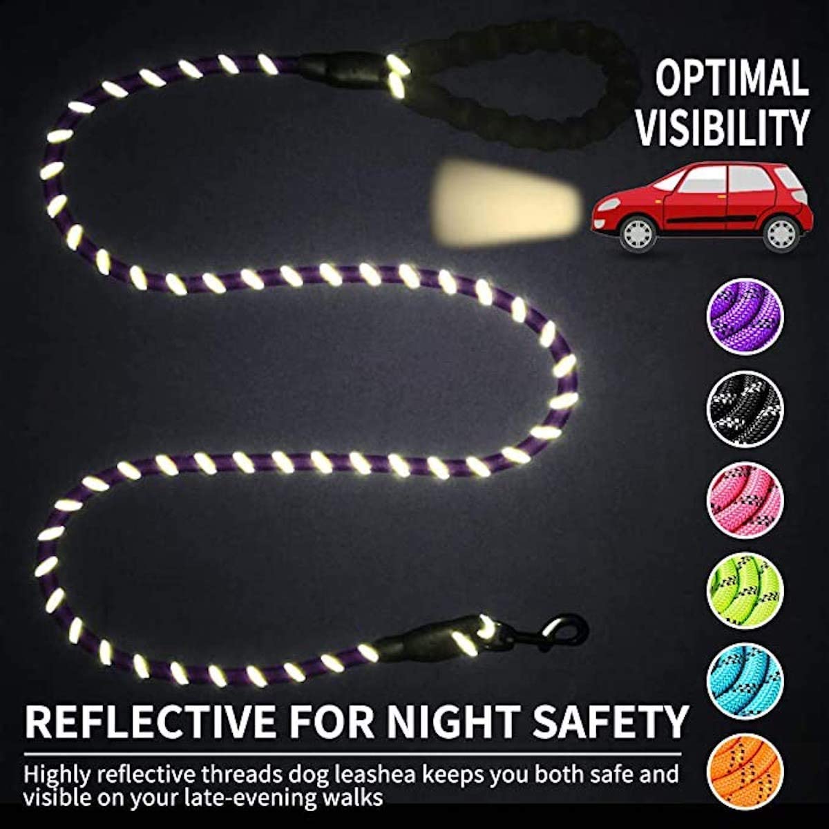 Thick Highly Reflective Dog Leash