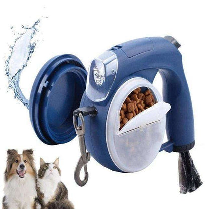 Dog Waterproof Automatic Led Retractable Leash with Poop Bag