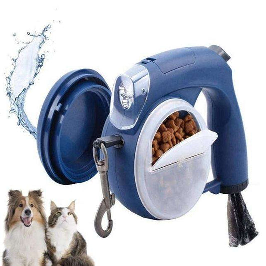 Dog Waterproof Automatic Led Retractable Leash with Poop Bag