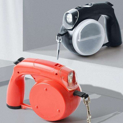 Dog Waterproof Automatic Led Retractable Leash with Poop Bag