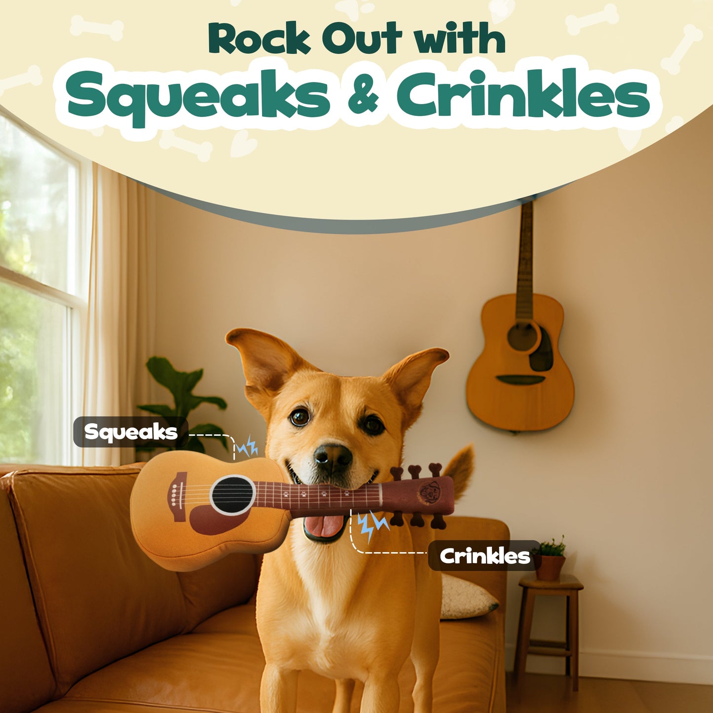 Guitar Dog Toy