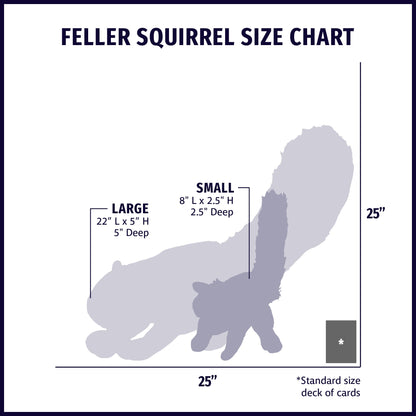 Squirrel Plush Dog Toy