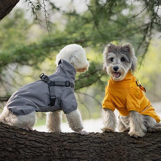 Dog Waterproof Reflective Jacket with Harness