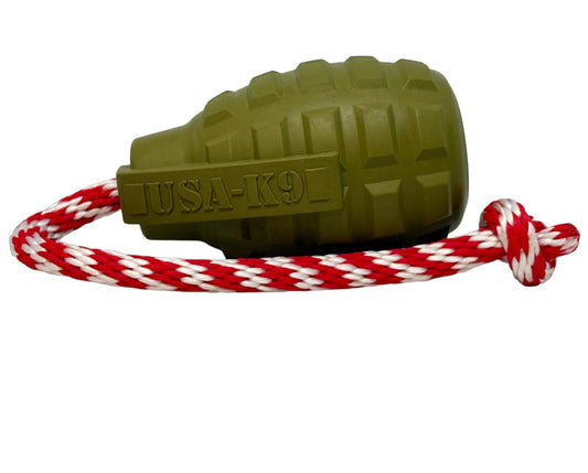 Grenade Shaped Rubber Dog Toy