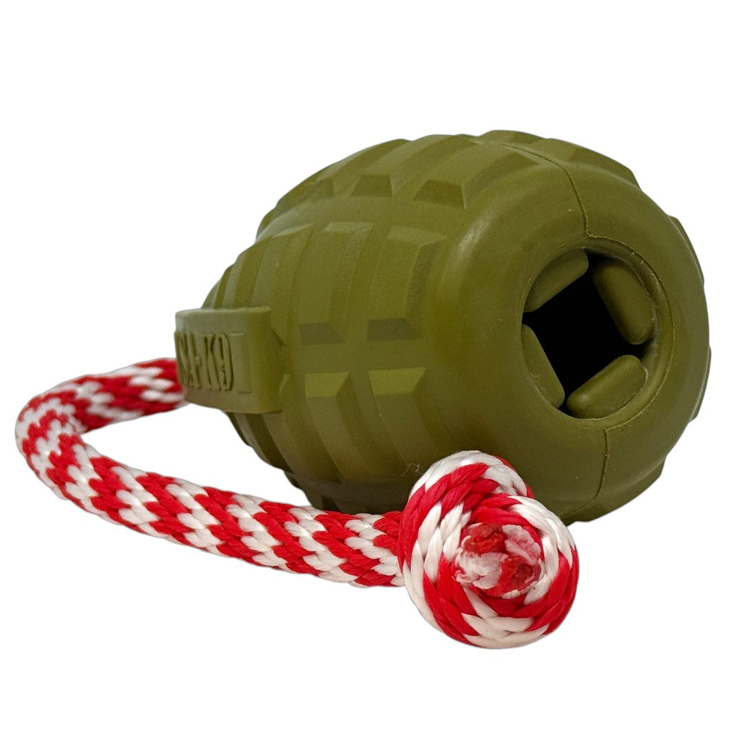 Grenade Shaped Rubber Dog Toy