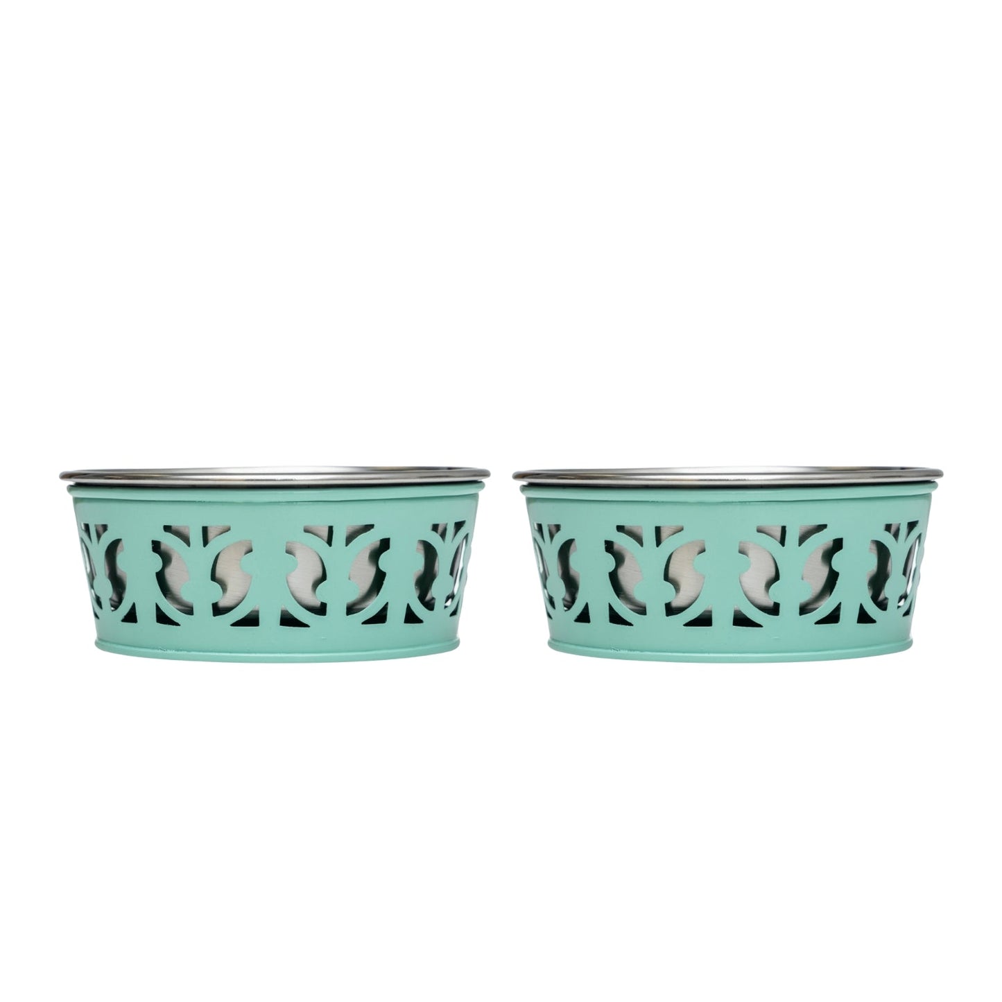 Set of 2 Stainless Steel Dog Bowls