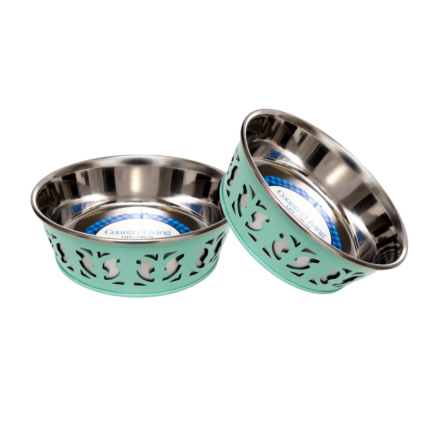Set of 2 Stainless Steel Dog Bowls