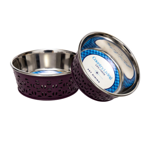 Set of 2 Stainless Steel Dog Bowls