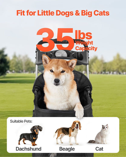 Pet Stroller, Portable Animal Carrier