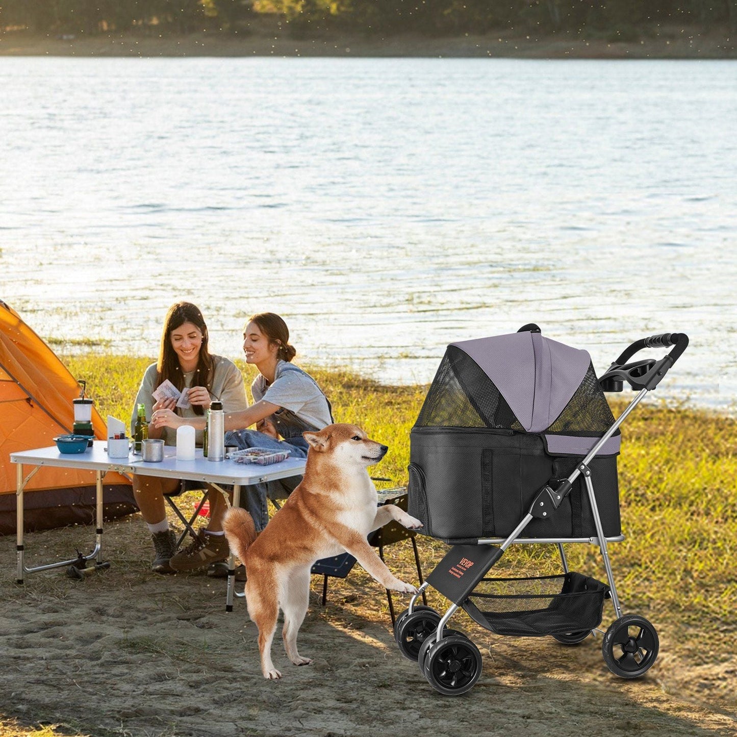 Pet Stroller, Portable Animal Carrier