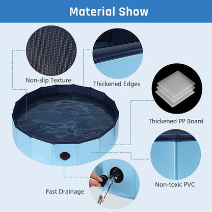 Foldable Dog Pool Swimming Tub