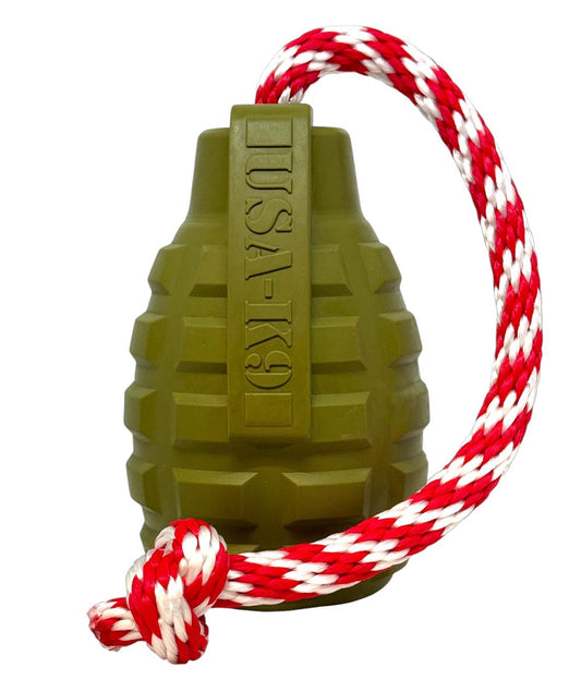 Grenade Shaped Rubber Dog Toy