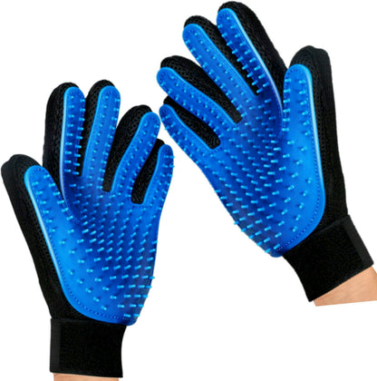 2 Pack Gloves with Silicone Pins for Pet Grooming