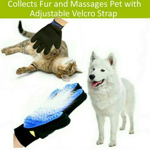 2 Pack Gloves with Silicone Pins for Pet Grooming