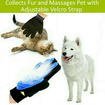 2 Pack Gloves with Silicone Pins for Pet Grooming