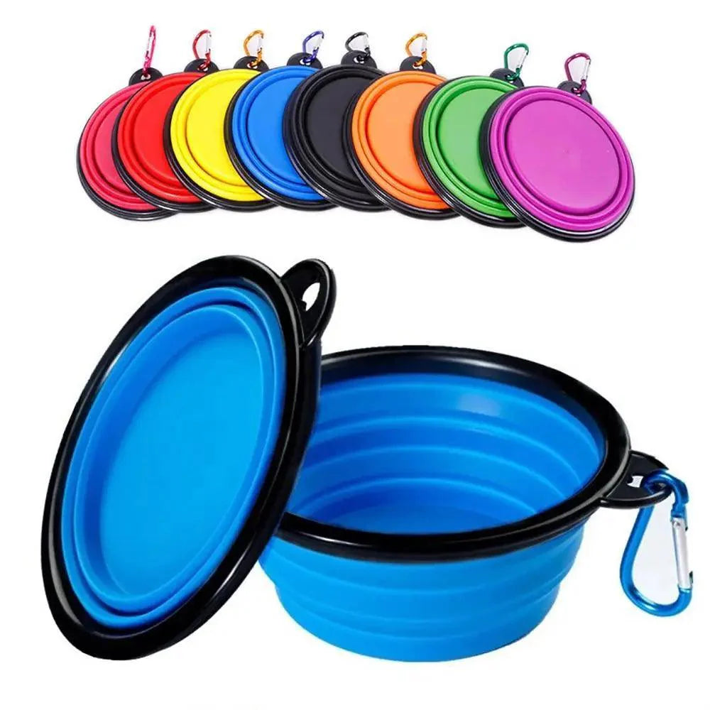 Universal Collapsible Silicone Dog Food Water Bowl