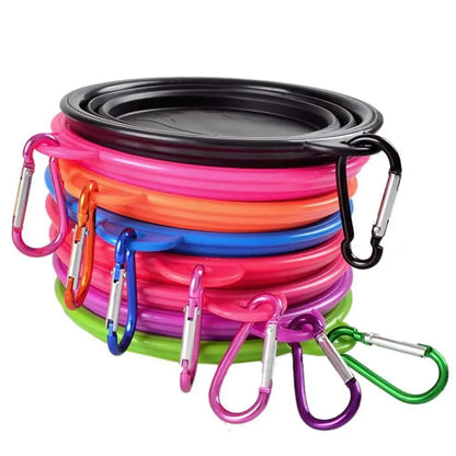 Universal Collapsible Silicone Dog Food Water Bowl