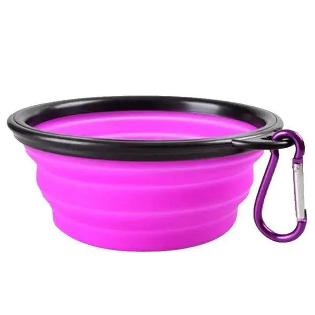Universal Collapsible Silicone Dog Food Water Bowl