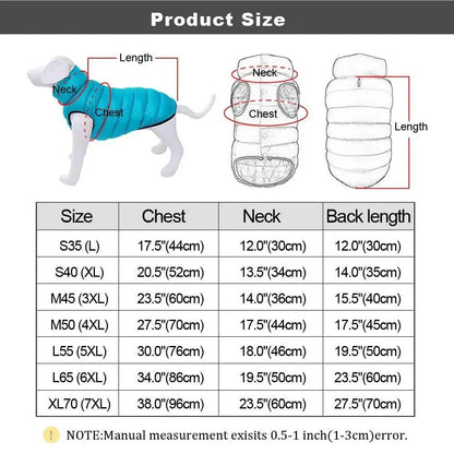Dog Vest Reversible Jacket