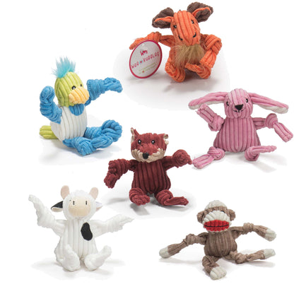 Assorted Plush Dog Toys, 6 Pack