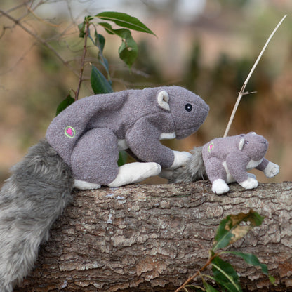 Squirrel Plush Dog Toy